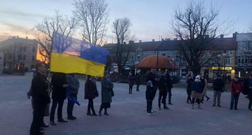 Światło dla Ukrainy rozbłysło na Rynku