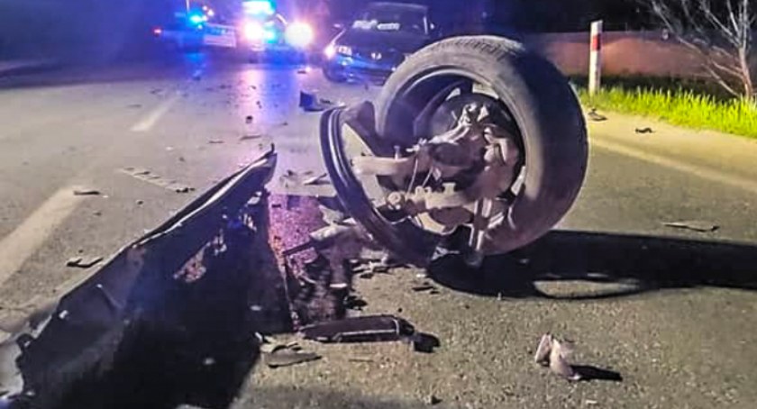 Wypadek w Nagawczynie, trzy osoby w szpitalu
