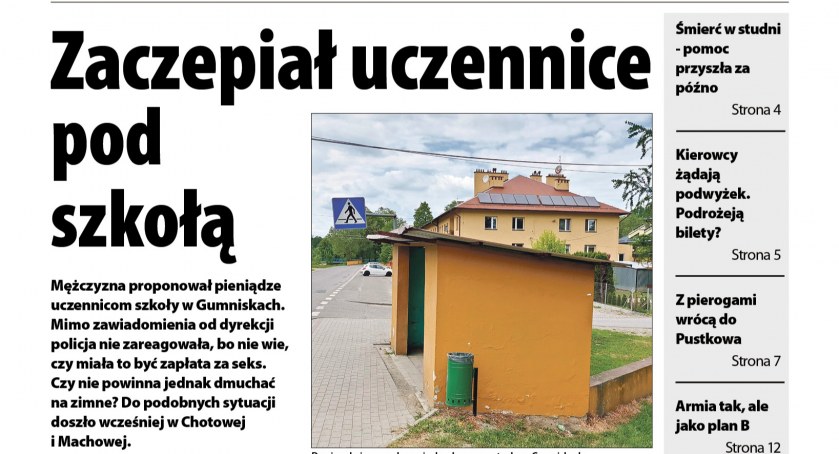 Zaczepiał uczennice pod szkołą