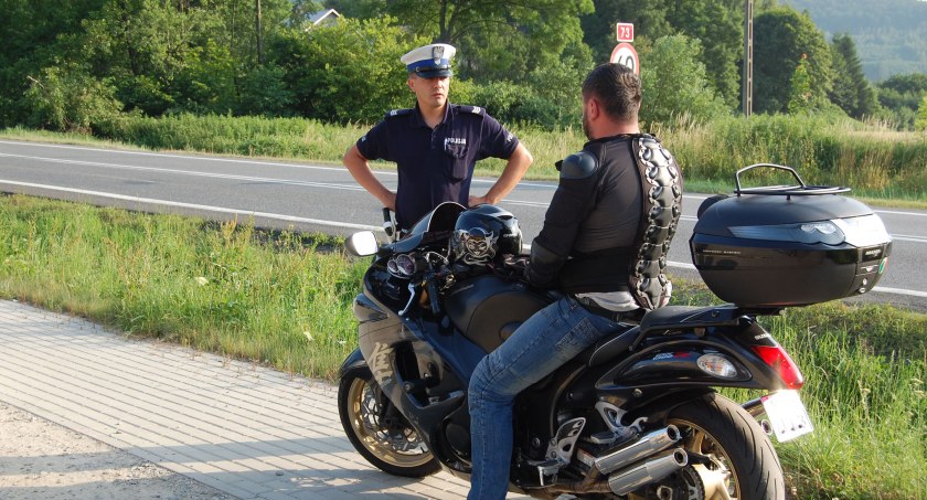 Młody motocyklista stracił prawo jazdy