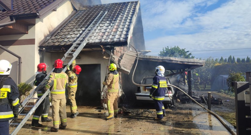 Do pożaru doszło dzisiaj rano w Zawierzbiu - zdjęcia