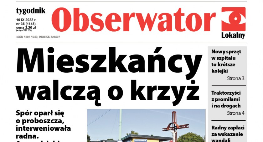 Mieszkańcy walczą o krzyż