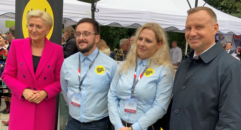 Z Parą Prezydencką w Belwederze