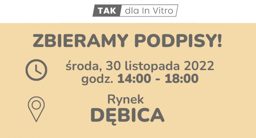 Podpisy będą zbierać w środę
