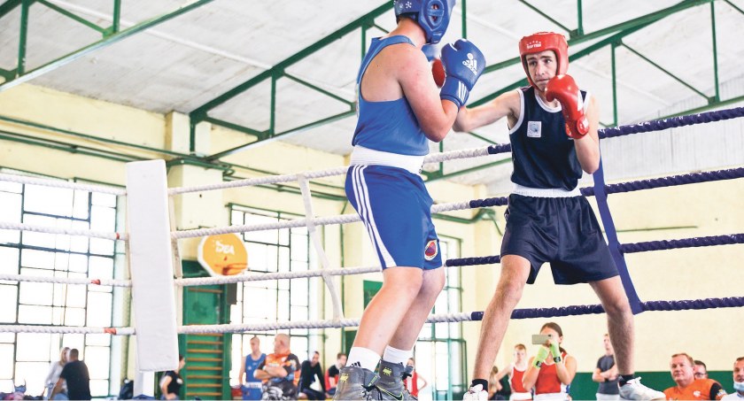 Michał Pierzchała na gali Babilon Boxing Show
