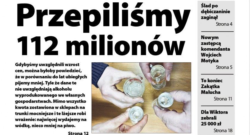 Przepite miliony - piszemy o nich w tygodniku Obserwator Lokalny