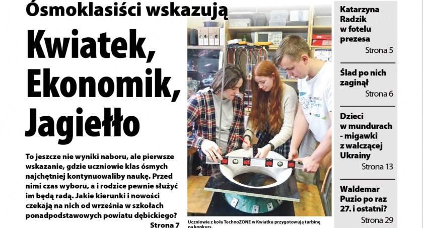 Gdzie chcą się uczyć ósmoklasiści? - czytaj w najnowszym Obserwatorze Lokalnym 
