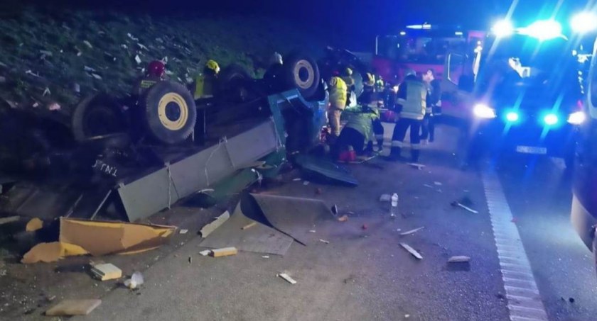 Wypadek na autostradzie a4