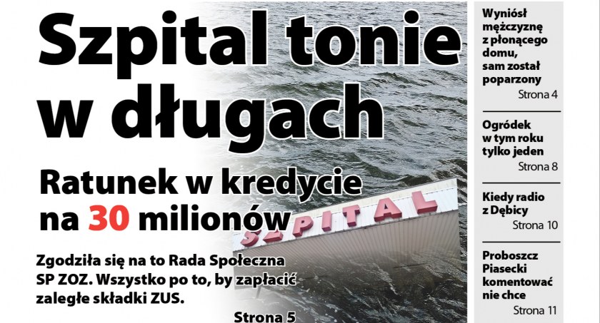 Szpital tonie w długach, ujawnia Obserwator Lokalny