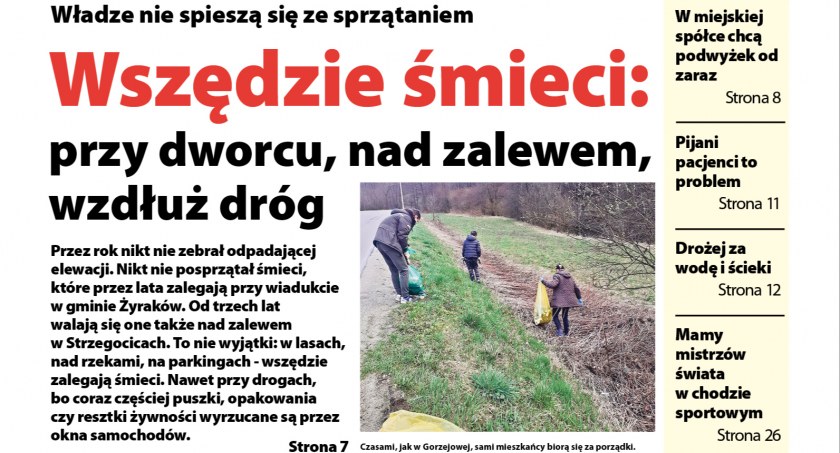 Obserwator Lokalny po świętach o śmieciach, podwyżkach za ścieki i napięciach w Wisłoce