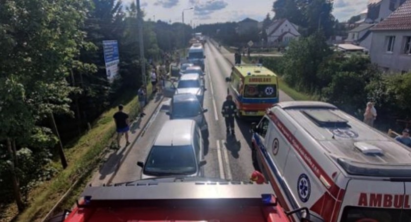Karambol na Olsztyńskiej w Mrągowie