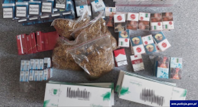 Nielegalne wyroby tytoniowe przejęte przez mrągowską policję