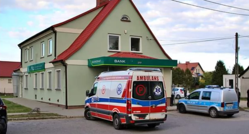 Napad na bank w Pieckach - policja szuka złodzieja, mieszkańcy się boją