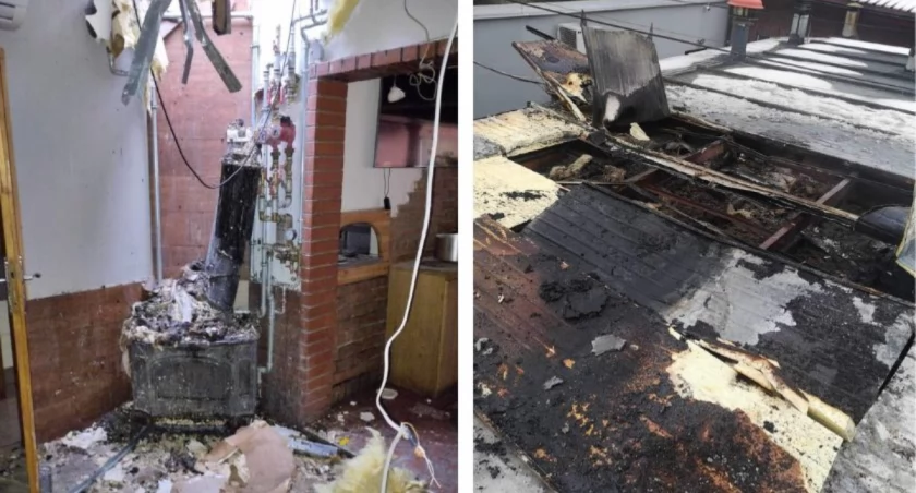 Pożar w barze Lasagne - mrągowski restaurator prosi o wsparcie
