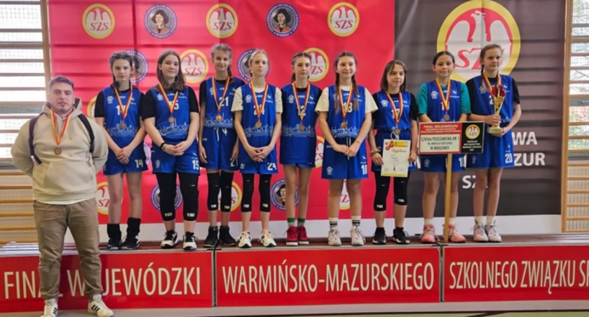 Mrągowianki na podium Mistrzostwa Województwa w Koszykówce