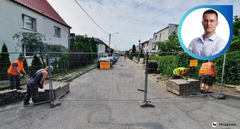 W Mrągowie ruszyła przebudowa jednej z ulic. Burmistrz prosi o wyrozumiałość