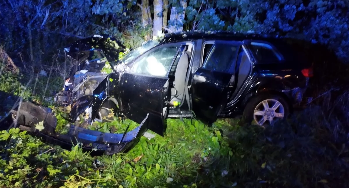 Policjanci wyjaśniają przyczyny nocnego wypadku na trasie Baranowo-Kosewo