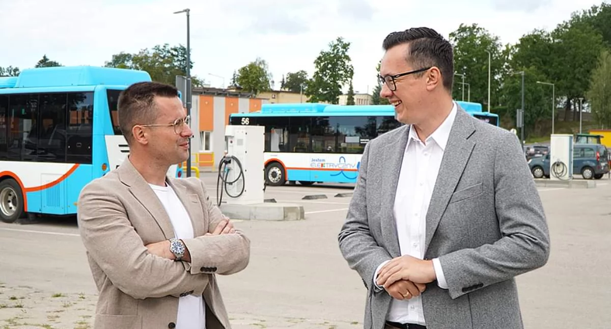 Burmistrz Mrągowa z wizytą w Kętrzynie. Tematem rozmów była komunikacja miejska