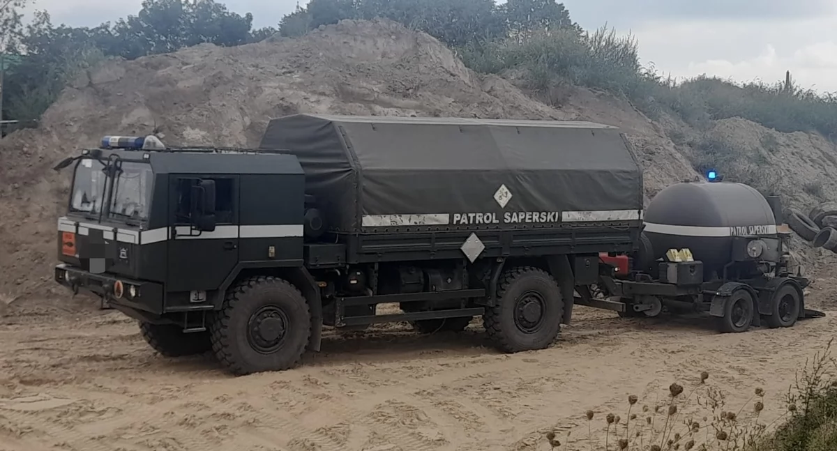 Groźne znalezisko  na placu budowy w Mrągowie