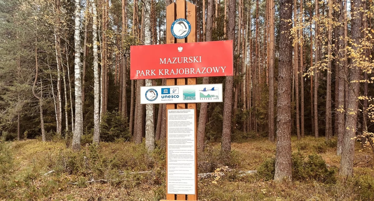 Nowe tablice graniczne Mazurskiego Parku Krajobrazowego