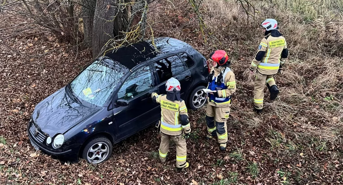 Zdarzenie drogowe w Baranowie. Szybka reakcja służb