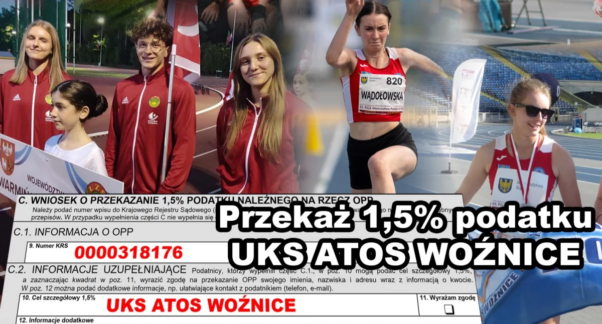 Reprezentacja UKS Atos Woźnice na Halowych Mistrzostwach Polski U-18 i U-20!