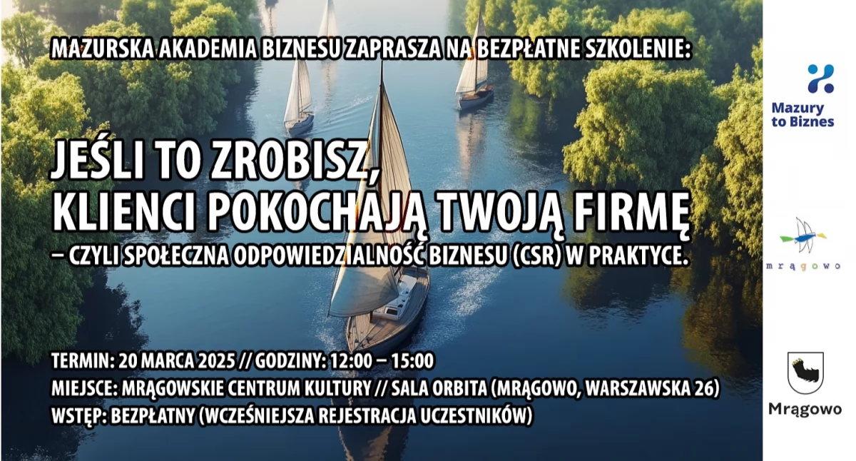 Mazurska Akademia Biznesu zaprasza – CSR w praktyce