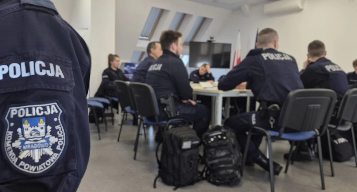 Na ulicach powiatu mrągowskiego pojawili się przyszli policjanci