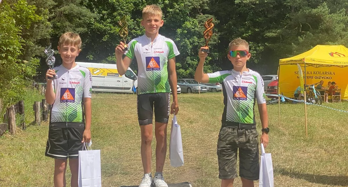 Rowerzyści z Mrągowa okupowali podium Ligi MTB po Krainie Tysiąca Jezior