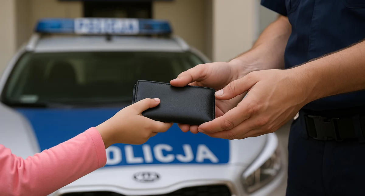 Sześcioletnia dziewczynka znalazła pieniądze i… oddała je policji