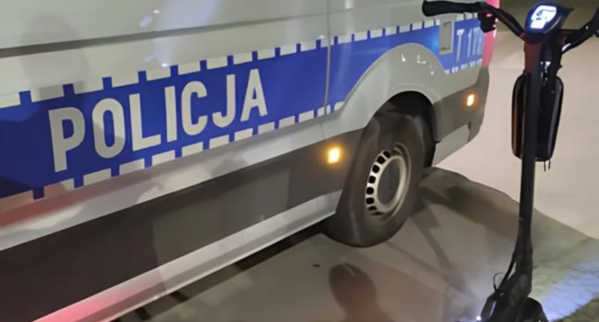 Nietrzeźwy na hulajnodze zatrzymany w Mrągowie. Dostał mandat jak za samochód