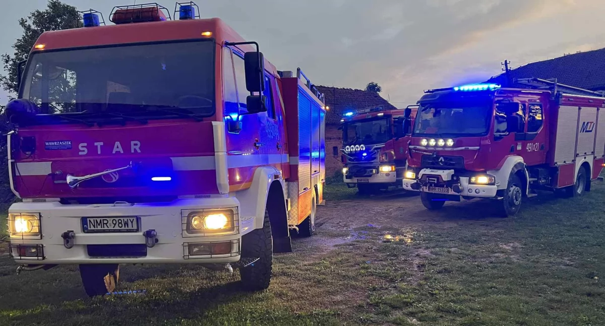 Jora Wielka: szybka akcja strażaków zapobiegła tragedii