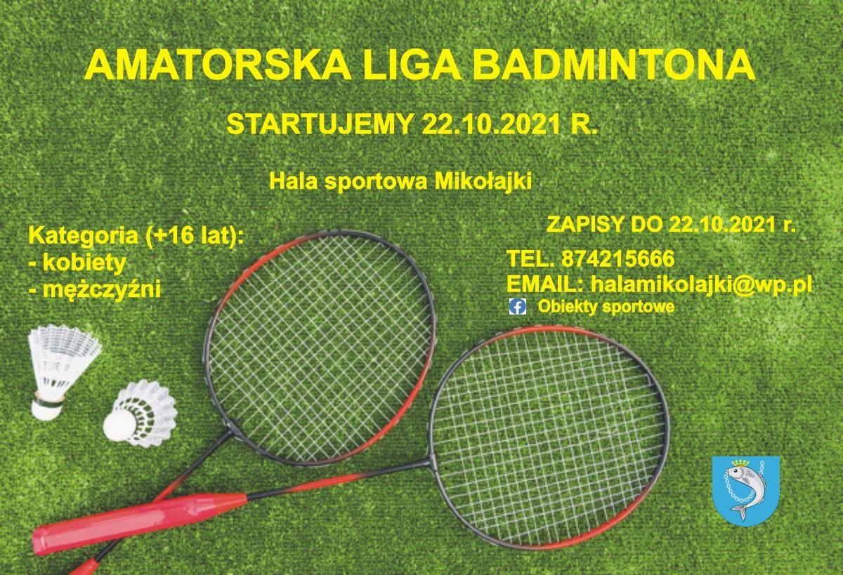 Amatorzy badmintona szykują się do rozgrywek! Zgłoś swój zespół i graj