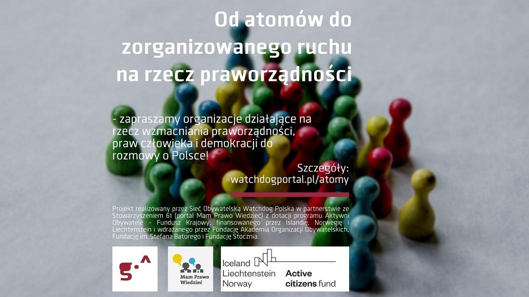 Watchdog Polska zaprasza organizacje społeczne do rozmowy o Rzeczpospolitej