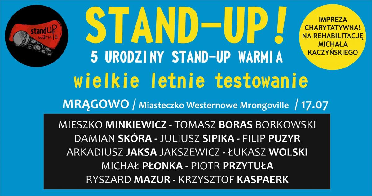 W Mrągowie komicy pośmieją się w szczytnym celu