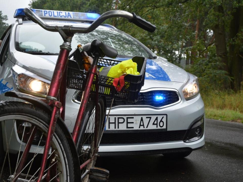 Rowerzysta z Mrągowa wpadł, bo jechał szlaczkiem. Szokować może ilość promili