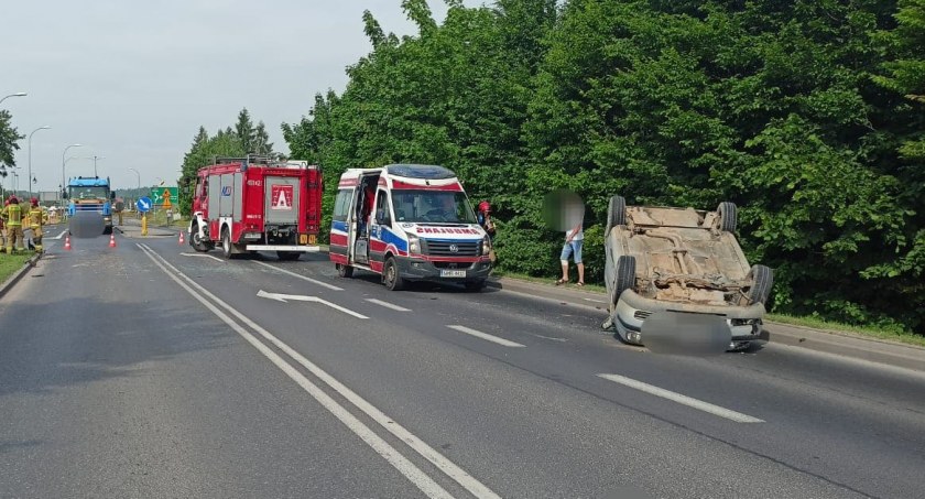 Mrągowo: Wypadek na Olsztyńskiej, jedna osoba poszkodowana