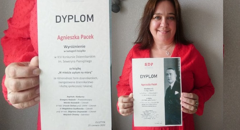 Agnieszka Pacek zbiera laury za książkę o Mrągowie