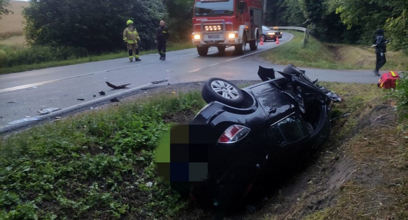 Wypadek na trasie Mrągowo-Szestno [AKTUALIZACJA]