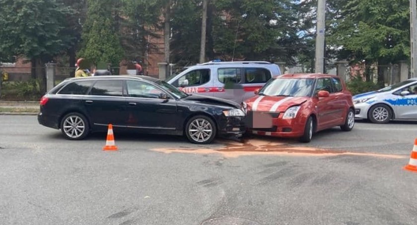 Stłuczka w Mrągowie, pasażerka suzuki w szpitalu