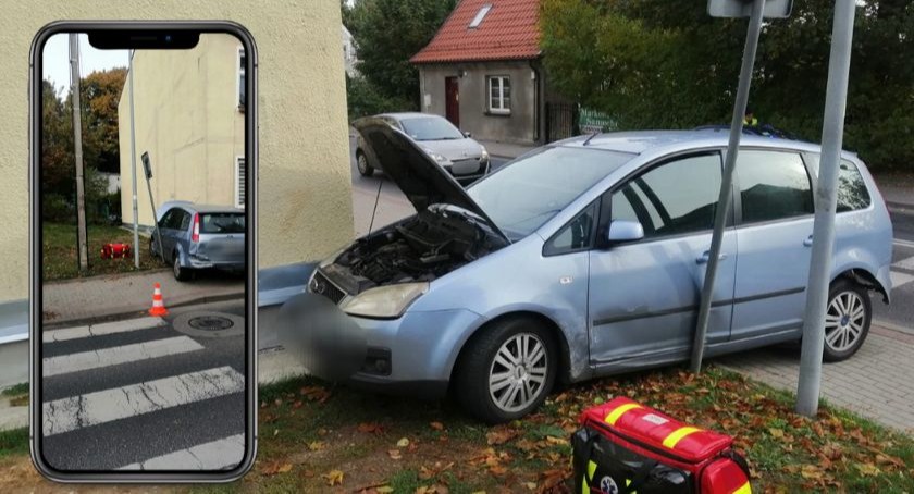 Kolizja przy Mrongowiusza - ucierpiał przechodzień