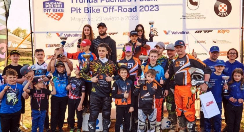 Puchar Polski Pit Bike Off-Road 2023 na torze motocrossowym w Mrągowie