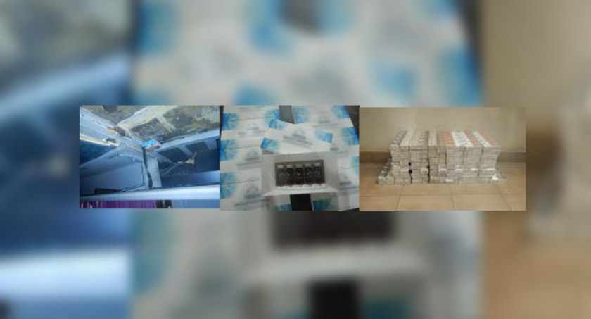 Terespol: Niemal 6 tys. paczek papierosów ukryli w dachu pojazdów