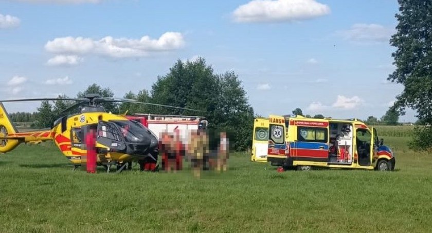 Gmina Łomazy: Spadł z sześciu metrów w dół. Załamał się pod nim dach