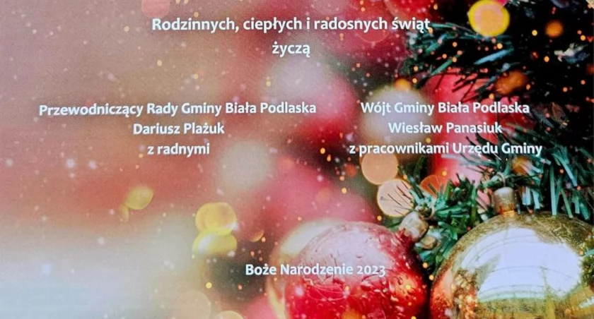Życzenia od władz gminy Biała Podlaska 