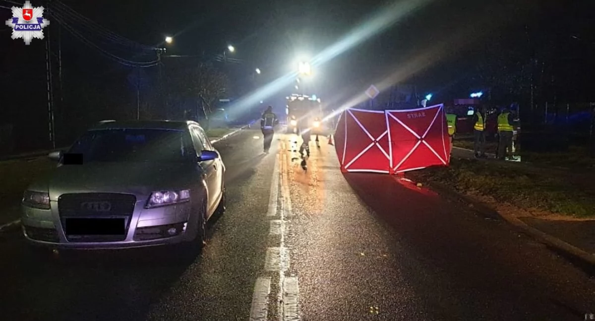 Tragiczny wypadek na DW-698: Audi potrąciło rowerzystę w Janowie Podlaskim. 72-latek nie przeżył