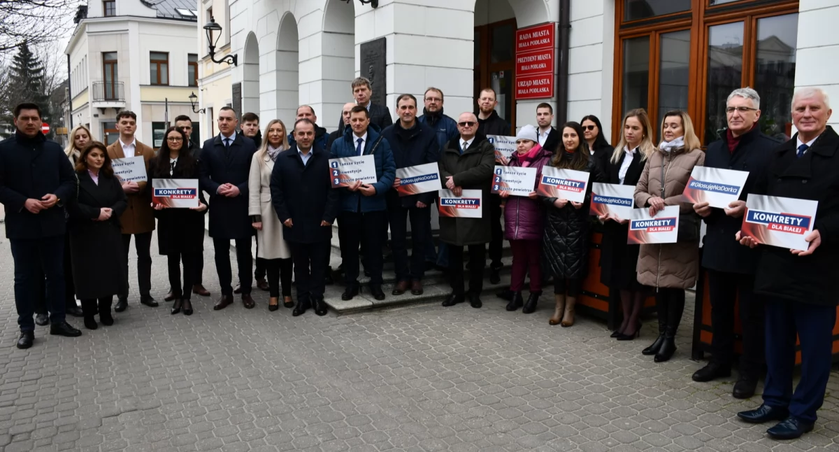 Drużyna Dariusza Litwiniuka. Radni, dyrektorzy i społecznicy na listach Prawa i Sprawiedliwości do rady miasta w Białej Podlaskiej