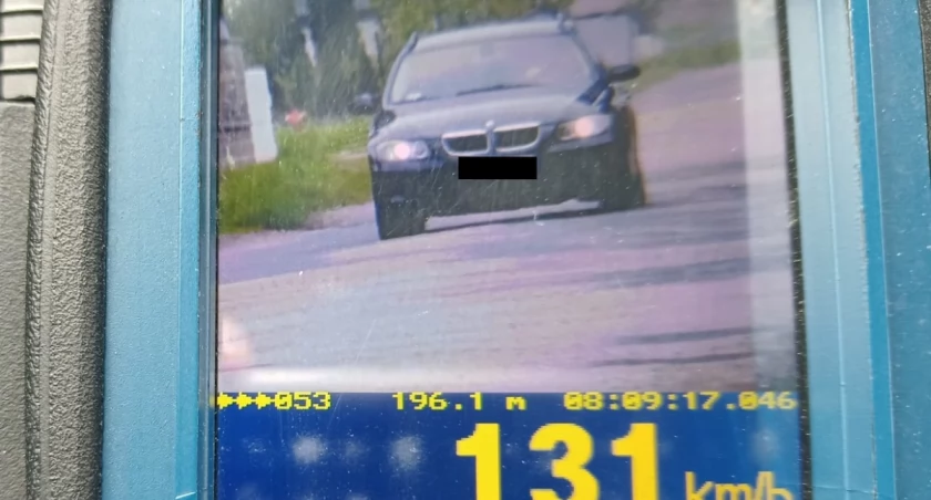 Przez Tuliłów jechał 131 km/h. BMW zatrzymała grupa Speed