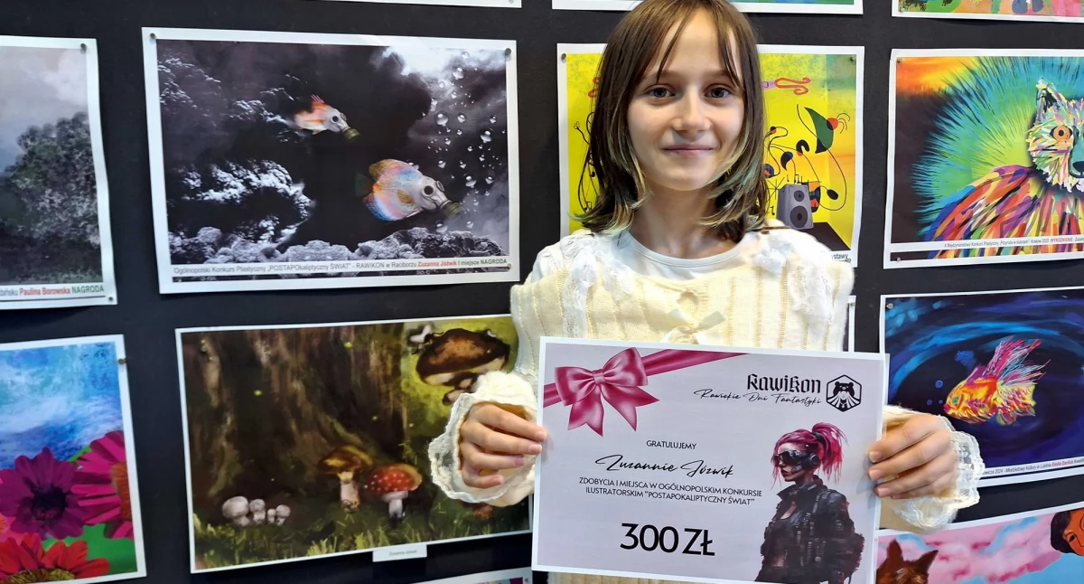 13-letnia artystka z Białej Podlaskiej podbija świat fantazji! Zuzanna Jóźwik zwyciężczynią ogólnopolskiego konkursu na ilustrację postapokaliptyczną
