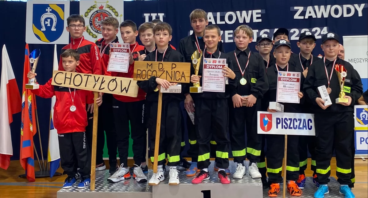 197 zawodników, 39 drużyn i sportowe emocje w Krzewicy: III Zawody Halowe Młodzieżowych Drużyn Pożarniczych rozstrzygnięte